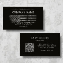 Código QR personalizado Landscaper Bandera America