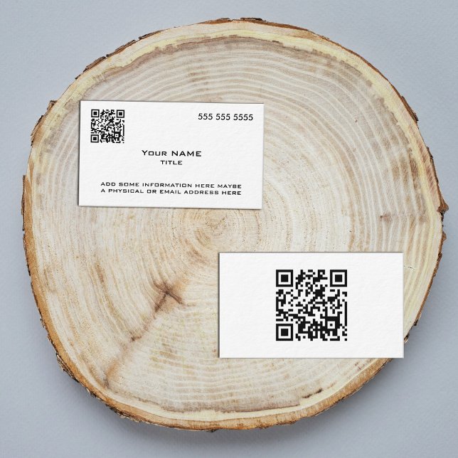 Tarjeta De Visita Código QR personalizado moderno (Subido por el creador)