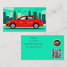 Tarjeta De Visita Código QR personalizado profesional para alquiler 