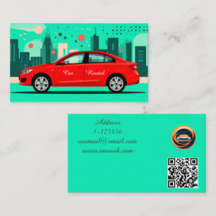 Tarjeta De Visita Código QR personalizado profesional para alquiler