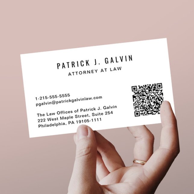 Tarjeta De Visita Código QR profesional (Capture attention, make connections, and leave a lasting impression with our modern QR business card)