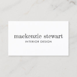 Tarjeta De Visita Código QR profesional de letra con mano mínima