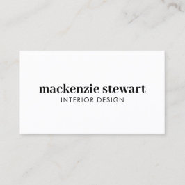 Tarjeta De Visita Código QR profesional de negrita moderno