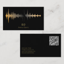 Código QR profesional del ritmo de música del DJ d