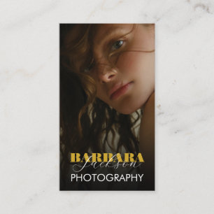 Tarjeta De Visita Código Qr profesional elegante de fotografía