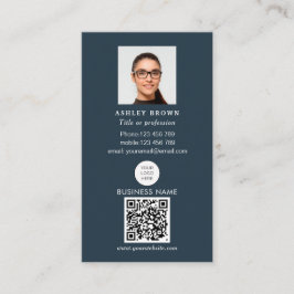 Tarjeta De Visita Código QR profesional Fotografía inmobiliaria simp