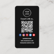 Código Qr profesional Medios sociales Conectarse c