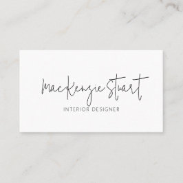 Tarjeta De Visita Código QR profesional mínimo Simple moderno