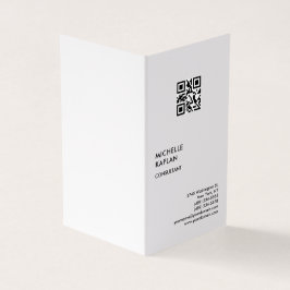 Tarjeta De Visita Código QR Profesional Moderno Exclusivo