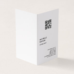 Tarjeta De Visita Código QR Profesional Moderno Exclusivo