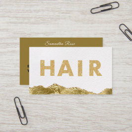 Tarjeta De Visita Código QR promocional del estilo del cabello de or