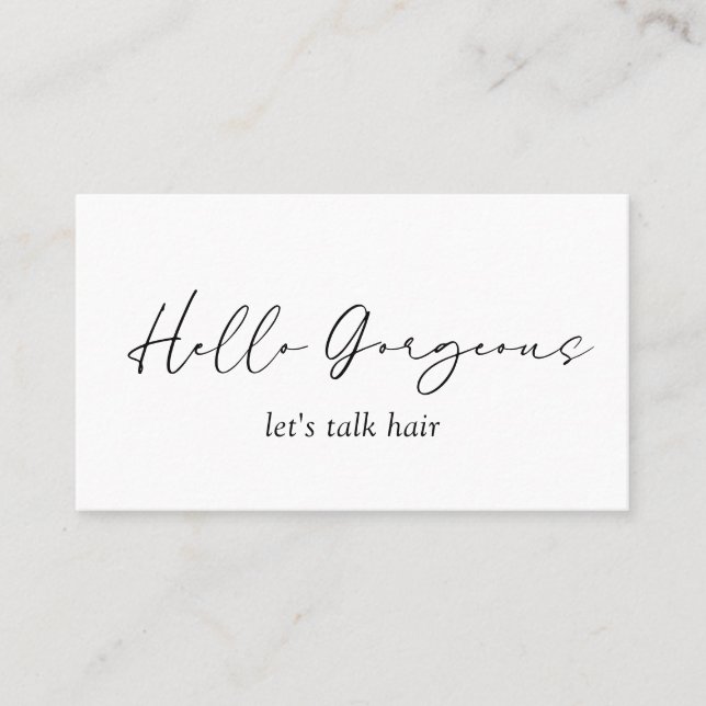 Tarjeta De Visita Código QR simple mínimo Elegante moderno (Anverso)