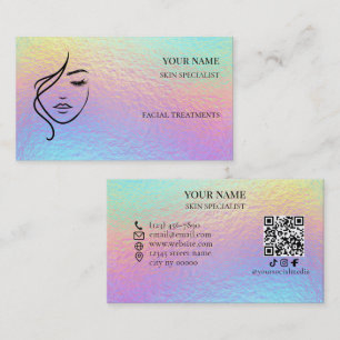 Tarjeta De Visita Código QR Skin care & Beauty Salon