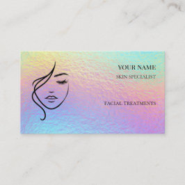 Tarjeta De Visita Código QR Skin care & Salón de Belleza