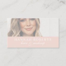 Tarjeta De Visita Código QR Social de Foto de Maquillaje de Pelo con