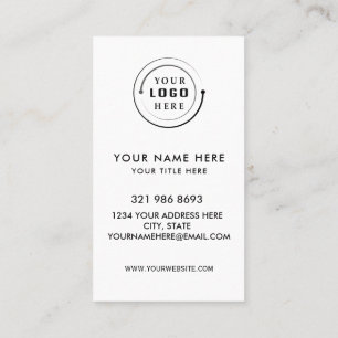 Tarjeta De Visita Código QR Social Moderno   Logo Personalizado