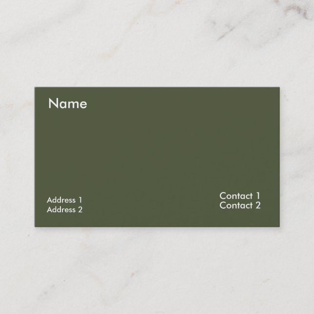 Tarjeta De Visita código QR verde oscuro y rico (Anverso)