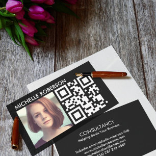 Tarjeta De Visita código Qr y captura de pantalla