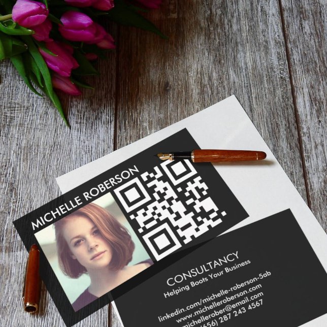 Tarjeta De Visita código Qr y captura de pantalla (Subido por el creador)