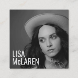 Tarjeta de visita - Código QR y foto profesional