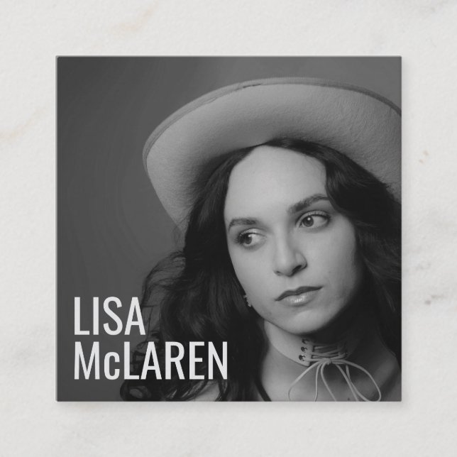 Tarjeta de visita - Código QR y foto profesional (Anverso)