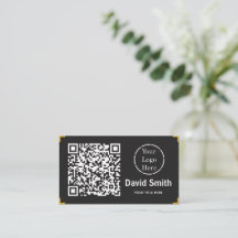 Código QR y logotipo modernos