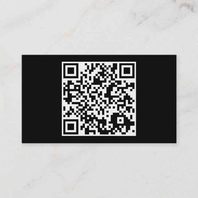 Tarjeta De Visita código simple de QR (Anverso)