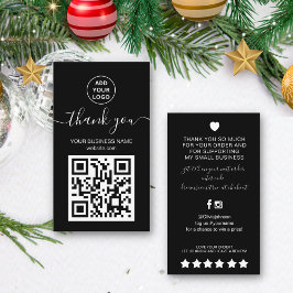 Tarjeta De Visita Códigos QR modernos en blanco y negro