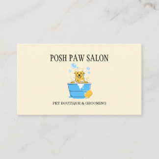 Tarjeta De Visita Códigos QR para la boutique de aseo de perros amar