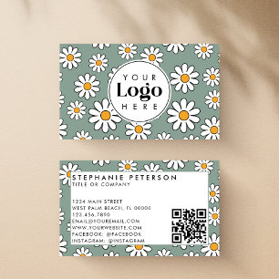 Tarjeta De Visita Códigos QR personalizados comestibles florales de 