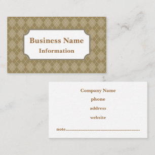 Tarjeta De Visita Coffee Argyle Business Card