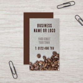 Tarjeta De Visita Coffee Bean Vertical Business Card