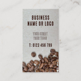 Tarjeta De Visita Coffee Bean Vertical Business Card