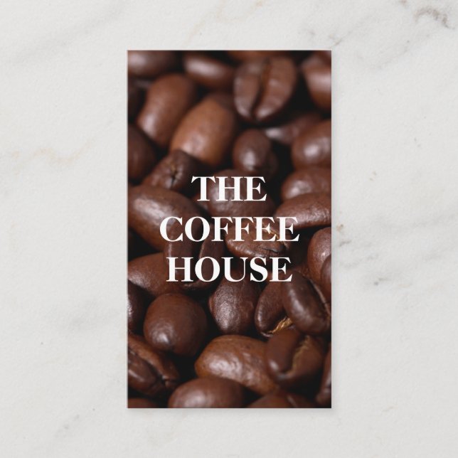Tarjeta De Visita Coffee Beans (Anverso)