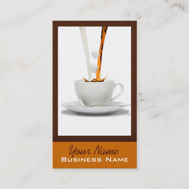 Tarjeta De Visita Coffee Business Cards (Anverso)
