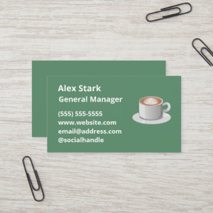 Tarjeta De Visita Coffee Business Cards