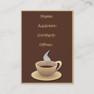 Tarjeta De Visita Coffee BusinessCards