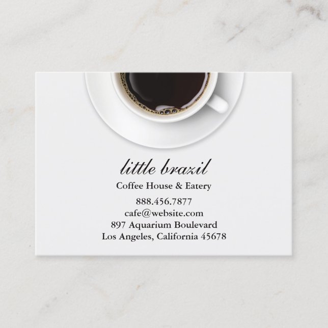 Tarjeta De Visita Coffee Chubby Business Card (Anverso)