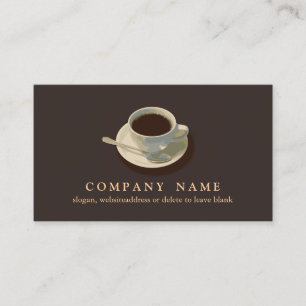 Tarjeta De Visita Coffee Cup Business Card