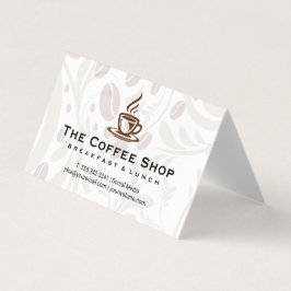 Tarjeta De Visita Coffee Cup Steaming Business Card