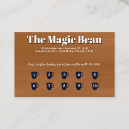 Tarjeta De Visita Coffee Customer Rewards Card