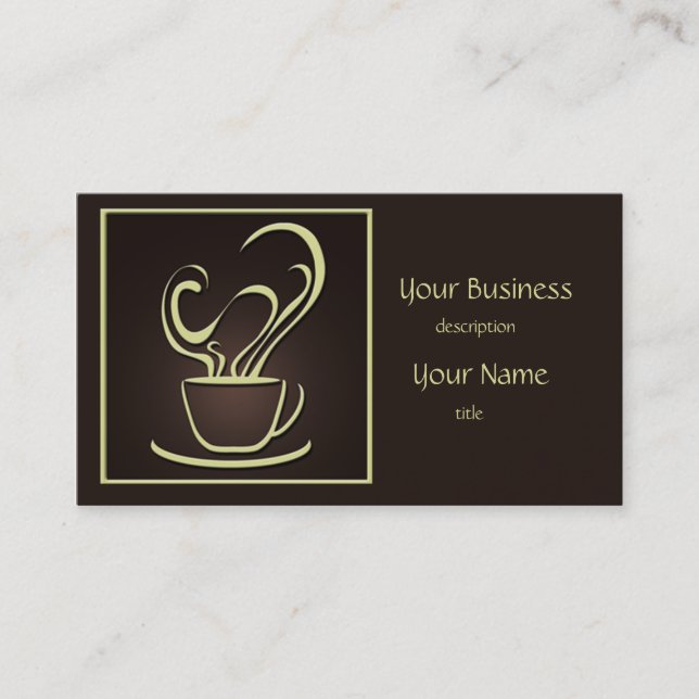 Tarjeta De Visita Coffee Design Business Card 2 (Anverso)