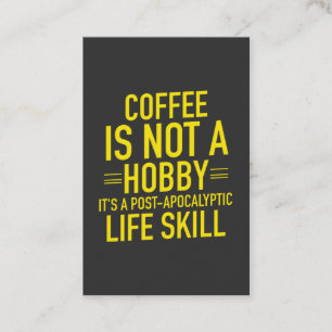 Tarjeta De Visita Coffee divertido