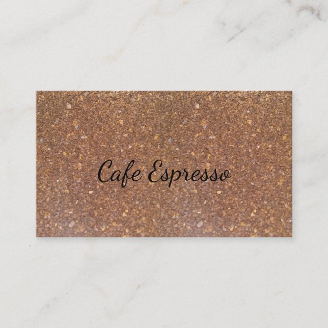 Tarjeta De Visita Coffee Grounds Business Cards (Anverso)