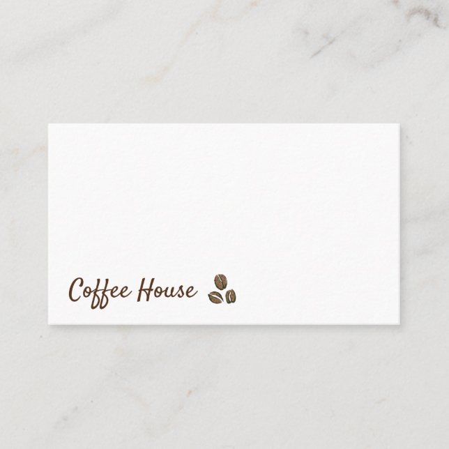 Tarjeta De Visita Coffee Lover (Anverso)