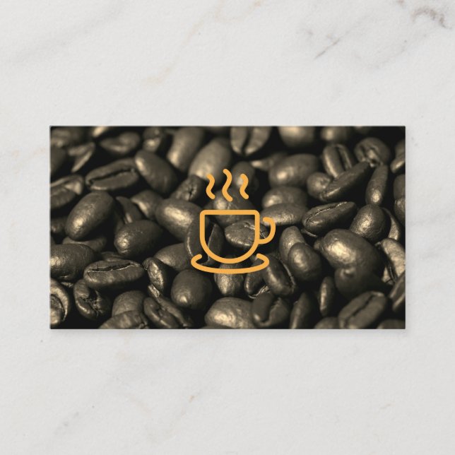 Tarjeta De Visita Coffee Pot Beans | Barista (Anverso)