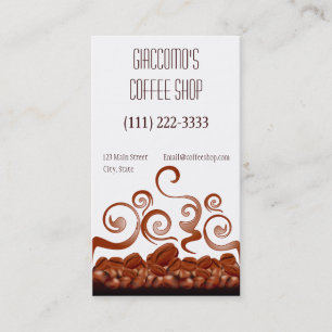 Tarjeta De Visita Coffee Shop Business Card