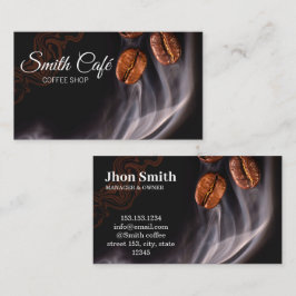 Tarjeta De Visita Coffee Shop Café Business Card