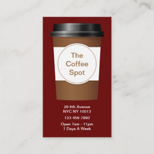 Tarjeta De Visita Coffee Shop Clever Business Cards