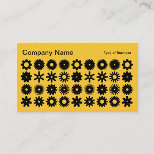 Tarjeta De Visita Cogs - Negro y Ámbar